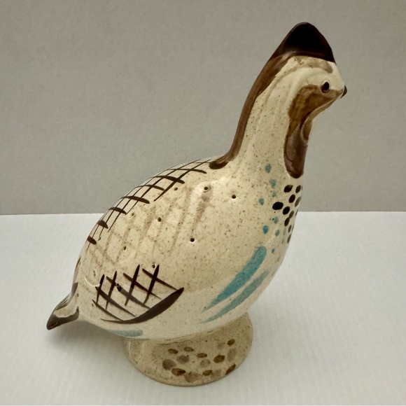 Vintage Red Wing Pottery Bob White Pattern Quail Hors D’Oeuvre Appetizer Server - Picture 1 of 8